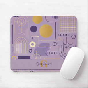 Mousepad Púrpura personalizada e minimalista escandinavo Do