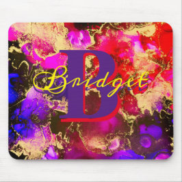 Mousepad Púrpura selvagem e Tinta de Álcool Fuscia