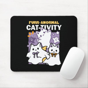 Mousepad Purr-anormal Cat tivity - Halloween Cat Design