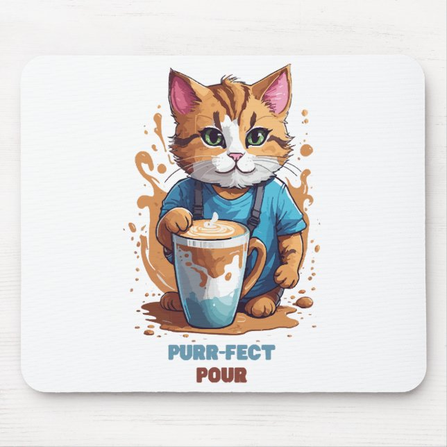 Mousepad Purr-fect Pour (Frente)