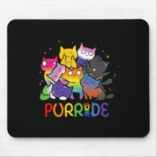 Mousepad Purride Cat Pride Ally Lgbt Amantes de os animais 