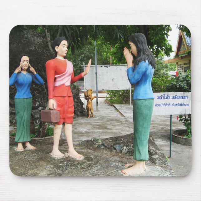 Mousepad Puxando Rostos Para Trás (Frente)