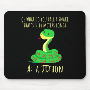 Mousepad Python Pithon Símbolo Pi Professor de Matemática E
