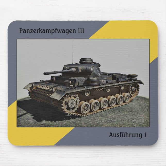 Mousepad Pzkpfw III Ausf J-MousePad (Frente)
