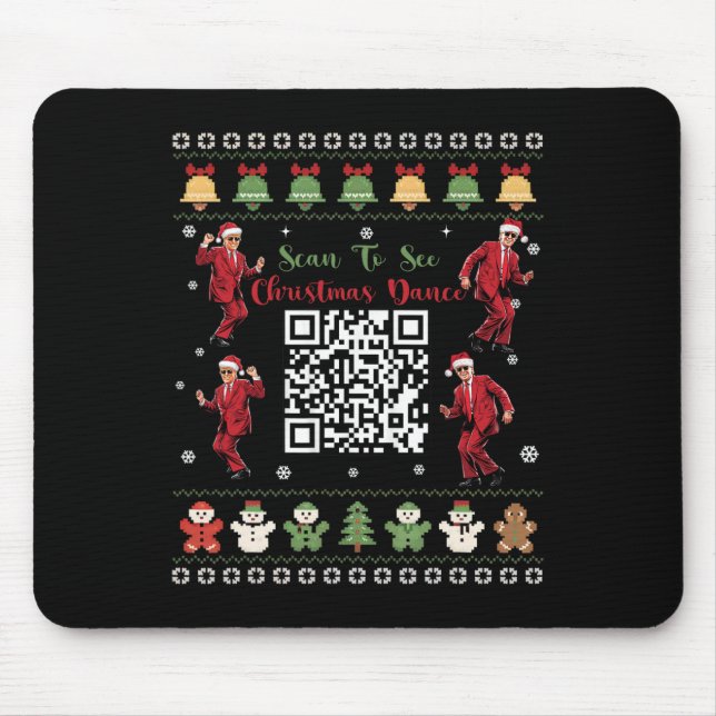 Mousepad Qr Trump Dance Code Presidente Dance Code Natal (Frente)