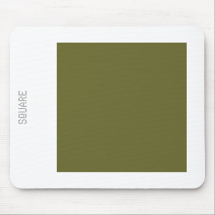 Mousepad Quadrado - Azeite Profundo e Branco
