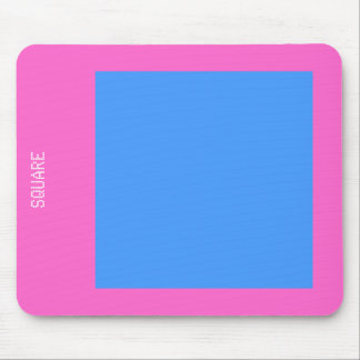 Mousepad Quadrado - Azul-Bebê e Rosa