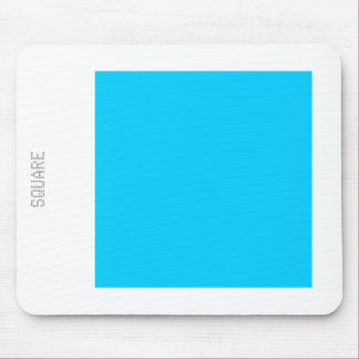 Mousepad Quadrado - Azul-Céu e Branco
