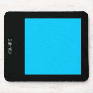 Mousepad Quadrado - Azul-céu e preto