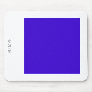 Mousepad Quadrado - Azul profundo e branco