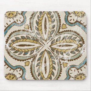 Mousepad Quadrado de Batik Não Embelezado III