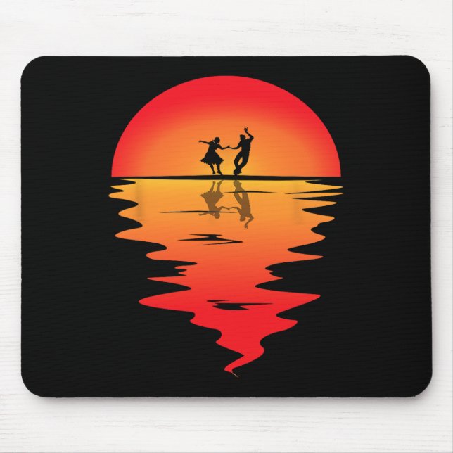 Mousepad Quadrado de Dançarino Sunset Square Dancage (Frente)