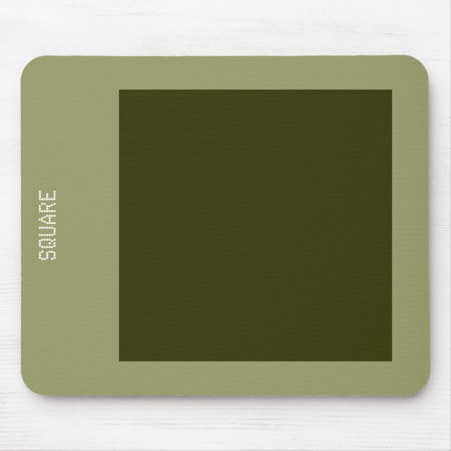 Mousepad Quadrado - Dk Olive e Khaki (Frente)
