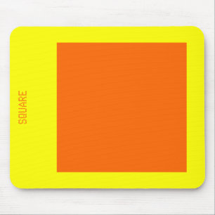 Mousepad Quadrado - Laranja e amarelo