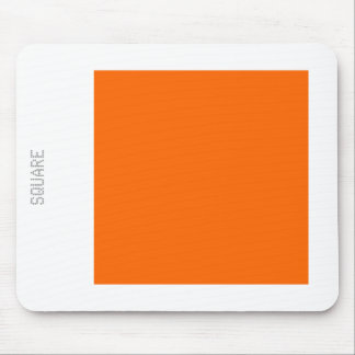 Mousepad Quadrado - Laranja e Branco