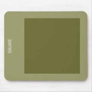 Mousepad Quadrado - Oliva profunda e Khaki
