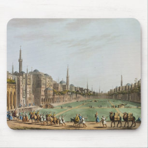 Mousepad Quadrado principal no Cairo grande, com Bey de