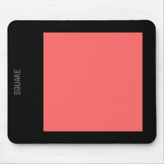 Mousepad Quadrado - Rosa tropical e preto