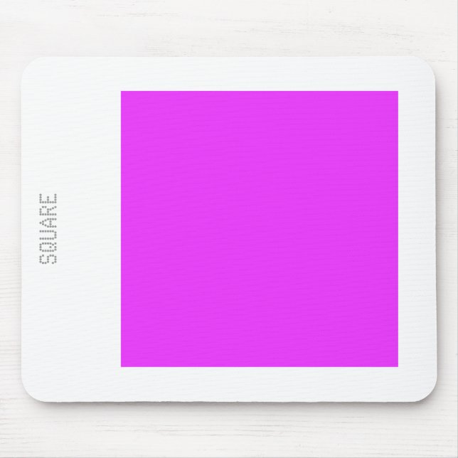 Mousepad Quadrado - Roxo Neon e Branco (Frente)