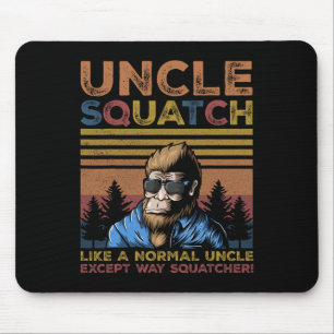 Mousepad Quadrado - Tio Dia de os pais Yeti Sasquatch