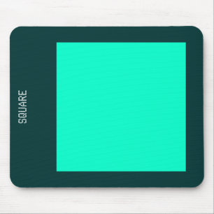 Mousepad Quadrado - Turquesa e Verde-escuro