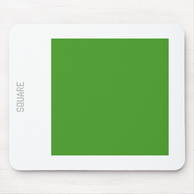 Mousepad Quadrado - Verde Avocado e Branco (Frente)