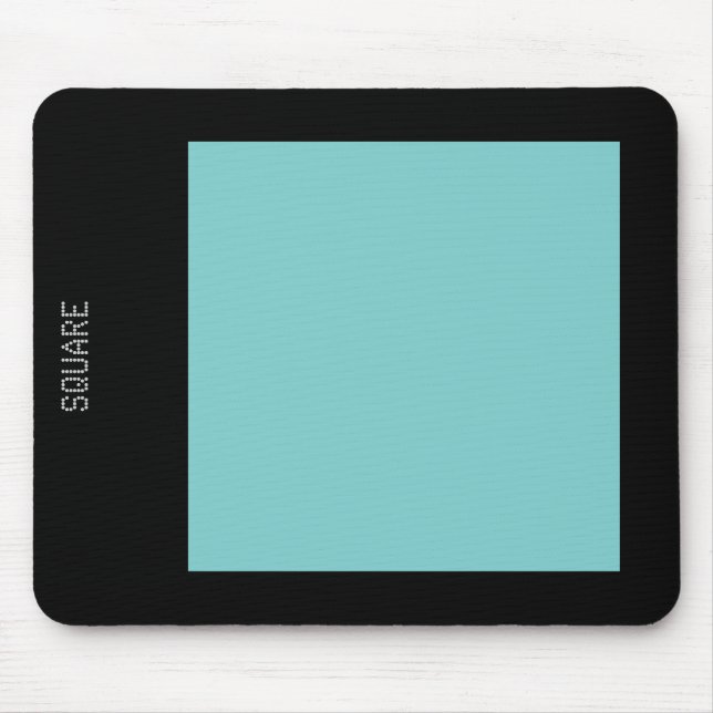 Mousepad Quadrado - Verde azul e preto (Frente)
