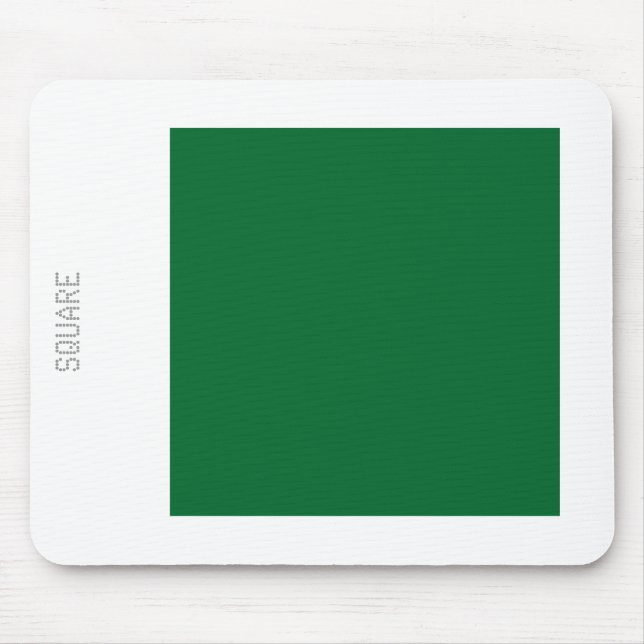 Mousepad Quadrado - Verde da Floresta e Branco (Frente)
