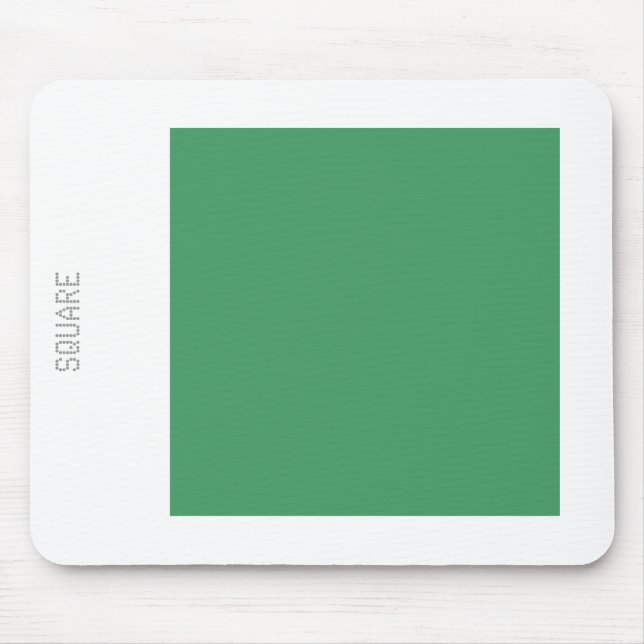 Mousepad Quadrado - Verde do Exército e Branco (Frente)