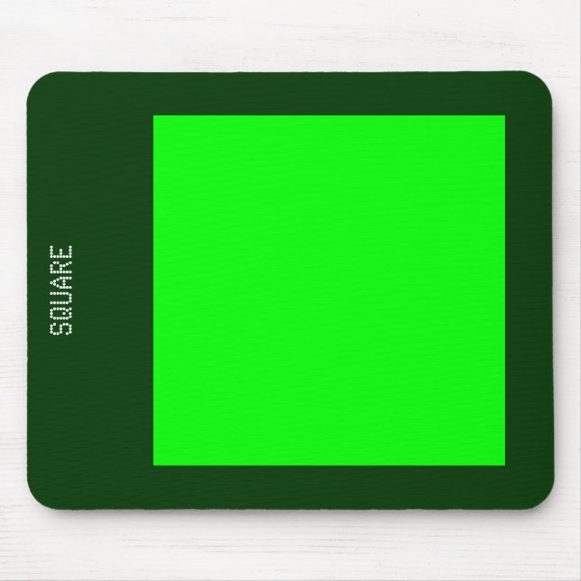 Mousepad Quadrado - Verde e Verde escuro (Frente)