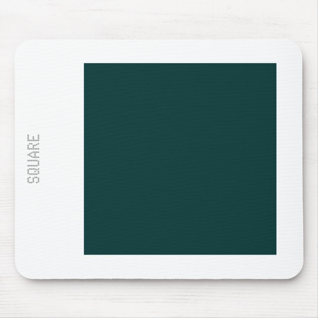 Mousepad Quadrado - Verde escuro e branco (Frente)