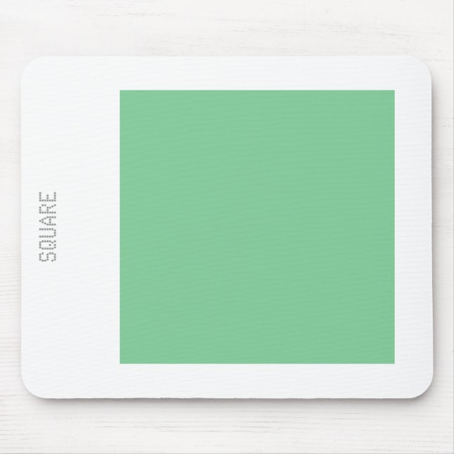 Mousepad Quadrado - Verde esmaecido e branco (Frente)