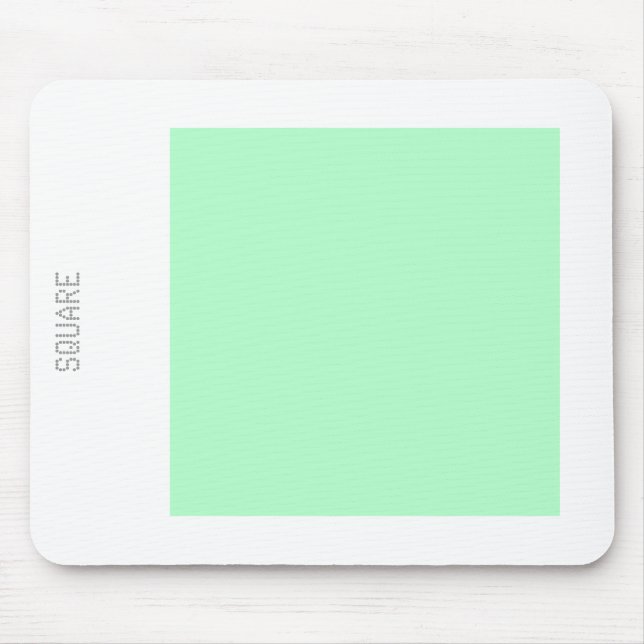 Mousepad Quadrado - Verde Fantasma e Branco (Frente)