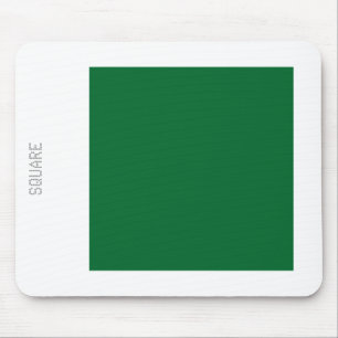 Mousepad Quadrado - Verde-Floresta e Branco