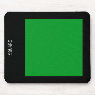 Mousepad Quadrado - Verde-Grama e Preto