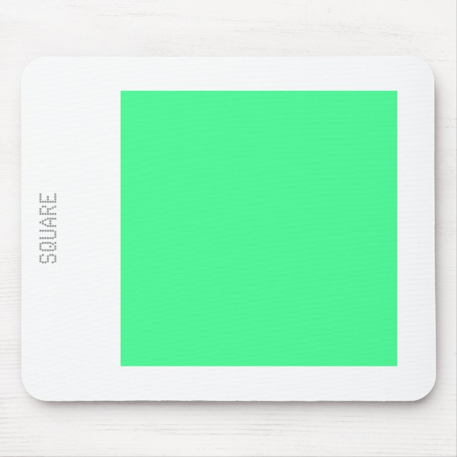 Mousepad Quadrado - Verde Mint e Branco (Frente)