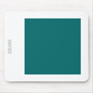 Mousepad Quadrado - Verde-Moss e Branco