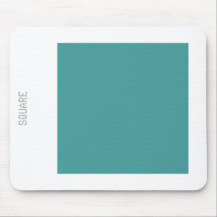 Mousepad Quadrado - Verde Oceano e Branco