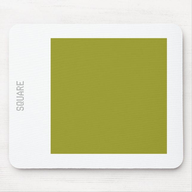 Mousepad Quadrado - Verde-oliva e Branco (Frente)