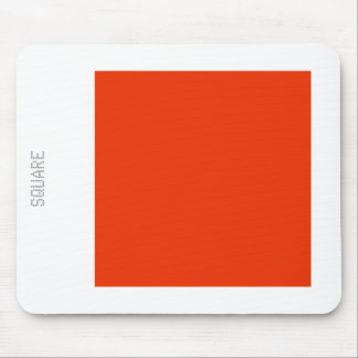 Mousepad Quadrado - Vermelho Brick e Branco