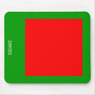 Mousepad Quadrado - Vermelho e Verde