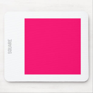 Mousepad Quadrado - Vermelho Neon e Branco