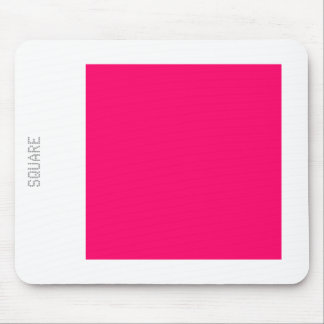 Mousepad Quadrado - Vermelho Neon e Branco
