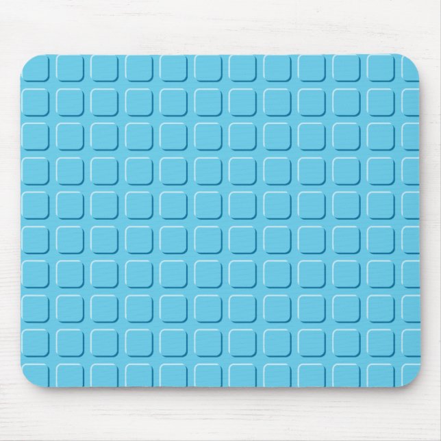 Mousepad Quadrados azuis (Frente)