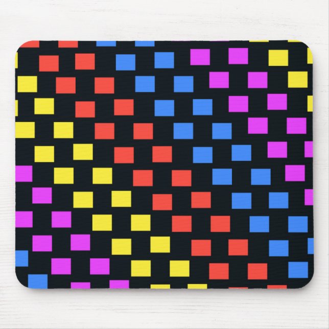 Mousepad Quadrados coloridos (Frente)