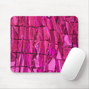 Mousepad Quadrados de folhas magenta