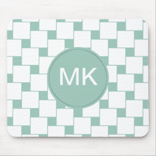 Mousepad Quadrados de forno de diversão, ponto verde