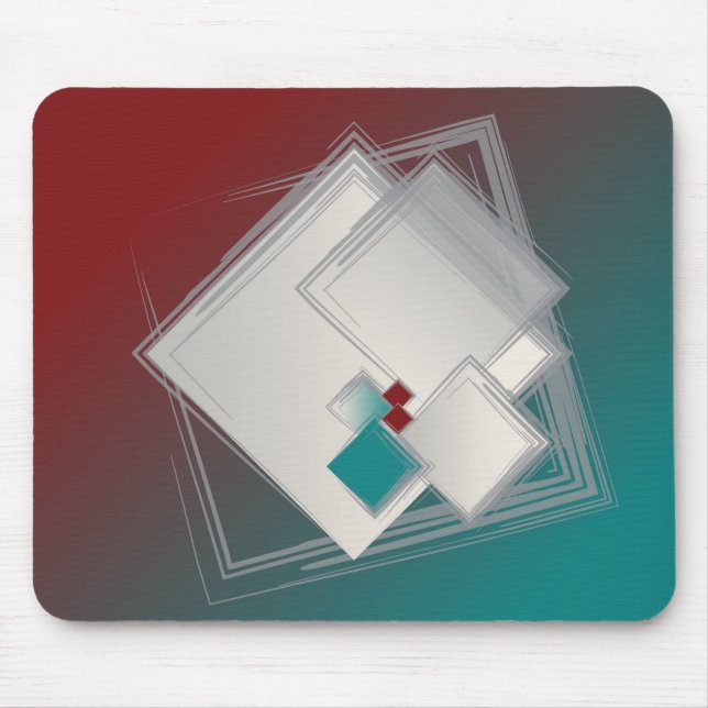 Mousepad Quadrados Fibonacci Reproduzíveis (Frente)