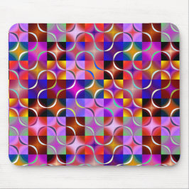 Mousepad Quadrados Geométricos Multicoloridos