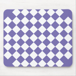 Mousepad Quadrados Retro Roxo e Branco Retro